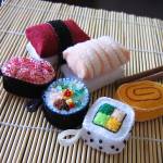 Vilten sushi gemaakt door Poyoyon
